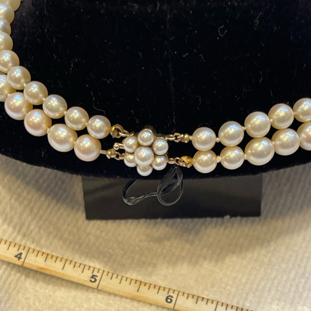 Vintage 14k gold diamond pearl amethyst necklace - Picture 5 of 16